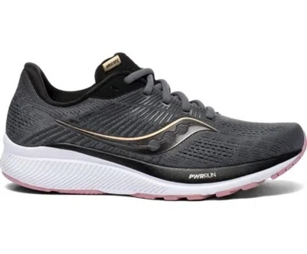 Saucony Guide 14 Womens Size 9.5 Charcoal Rose Stability Running Shoes S10654-45